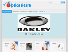 Tablet Screenshot of opticasierra.com